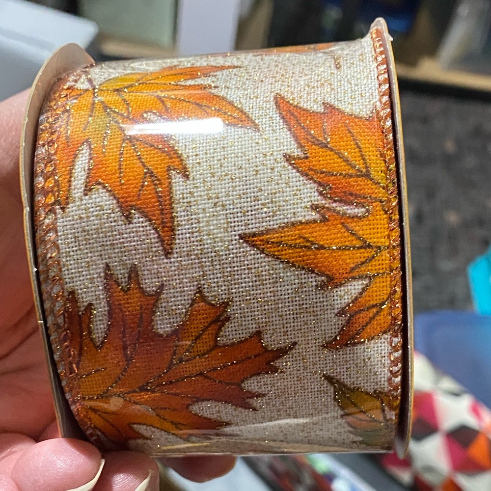 Autumn Leaf Decorative Ribbon